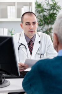 doctor advising patient